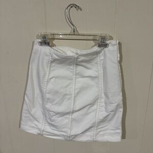 Free People White Mini Skirt size 4